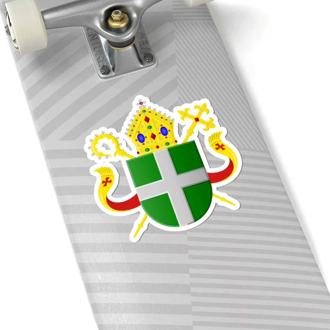Wapen bisdom Groningen (Netherlands) (Coat of Arms) STICKER Vinyl Kiss-Cut Decal - The Sticker Space