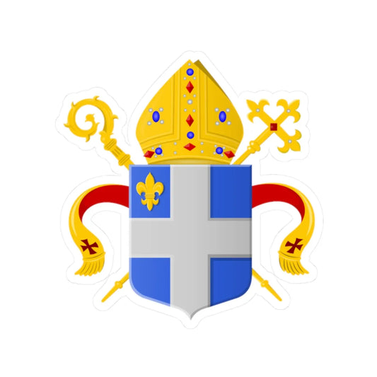 Wapen bisdom Roermond (Netherlands) (Coat of Arms) STICKER Vinyl Kiss-Cut Decal 2 Inch White - The Sticker Space