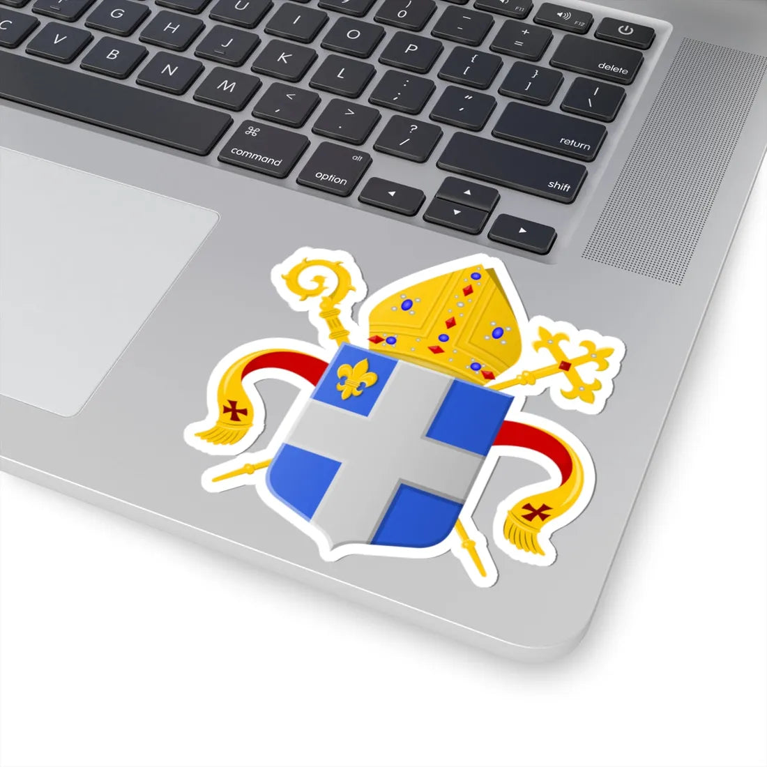 Wapen bisdom Roermond (Netherlands) (Coat of Arms) STICKER Vinyl Kiss-Cut Decal - The Sticker Space