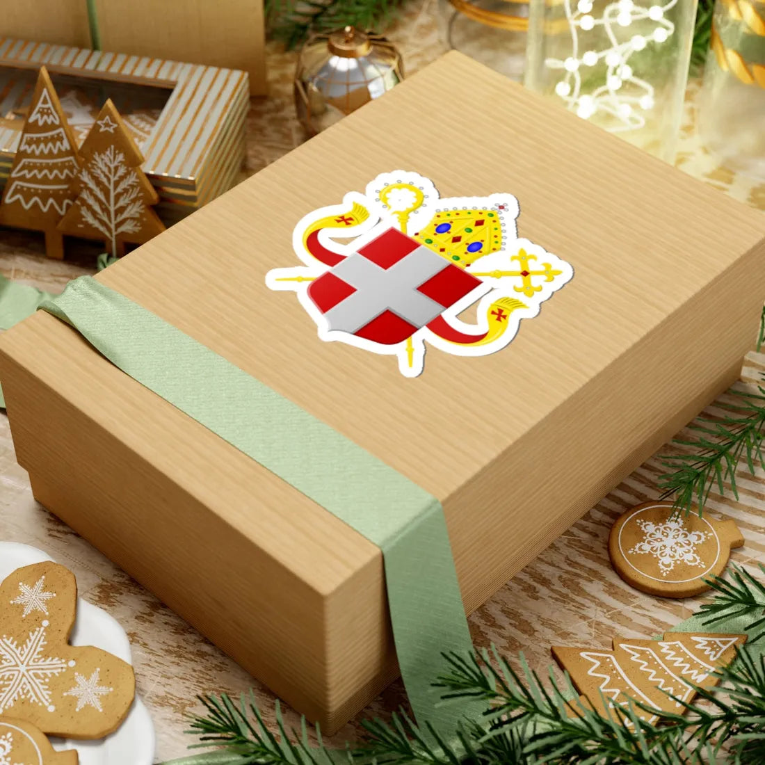 Wapen Bisdom Utrecht (Netherlands) (Coat of Arms) STICKER Vinyl Kiss-Cut Decal - The Sticker Space