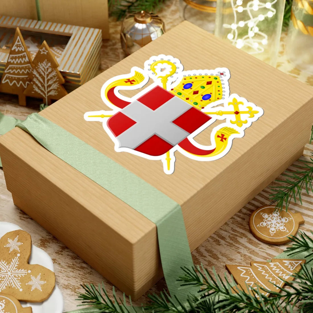 Wapen Bisdom Utrecht (Netherlands) (Coat of Arms) STICKER Vinyl Kiss-Cut Decal - The Sticker Space