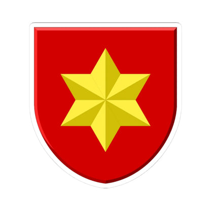 Wapen Gouderak (Netherlands) (Coat of Arms) STICKER Vinyl Kiss-Cut Decal 3 Inch White - The Sticker Space