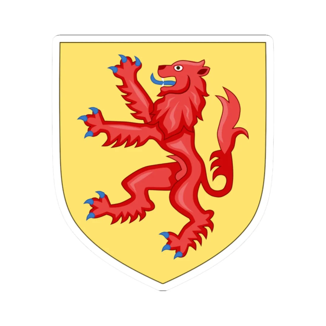 Wapen graafschap Holland (Netherlands) (Coat of Arms) STICKER Vinyl Kiss-Cut Decal 2 Inch White - The Sticker Space