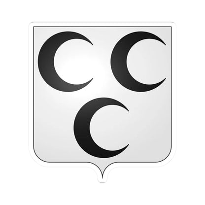 Wapen Krimpen aan den IJssel (Netherlands) (Coat of Arms) STICKER Vinyl Kiss-Cut Decal 2 Inch White - The Sticker Space