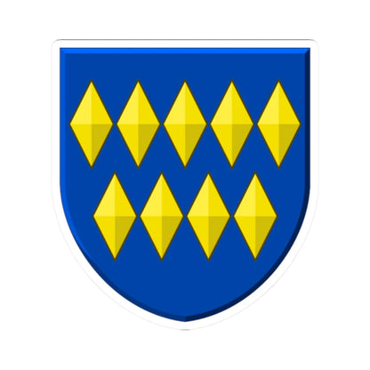 Wapen Leimuiden (Netherlands) (Coat of Arms) STICKER Vinyl Kiss-Cut Decal 2 Inch White - The Sticker Space