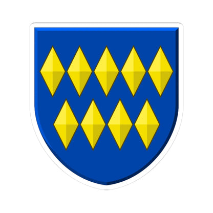 Wapen Leimuiden (Netherlands) (Coat of Arms) STICKER Vinyl Kiss-Cut Decal 3 Inch White - The Sticker Space