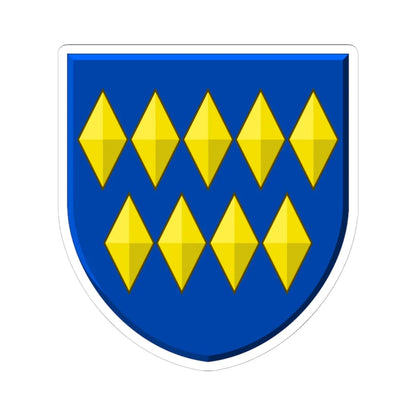 Wapen Leimuiden (Netherlands) (Coat of Arms) STICKER Vinyl Kiss-Cut Decal 6 Inch White - The Sticker Space