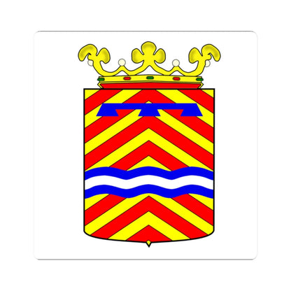 Wapen Maassluis (Netherlands) (Coat of Arms) STICKER Vinyl Kiss-Cut Decal 2 Inch White - The Sticker Space