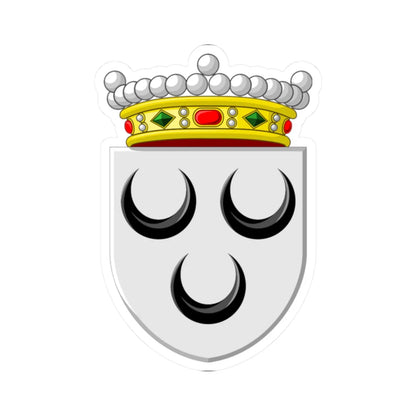 Wapen Monster (Netherlands) (Coat of Arms) STICKER Vinyl Kiss-Cut Decal 2 Inch White - The Sticker Space