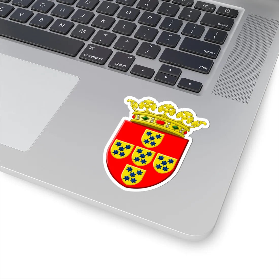 Wapen Poortugaal (Netherlands) (Coat of Arms) STICKER Vinyl Kiss-Cut Decal - The Sticker Space