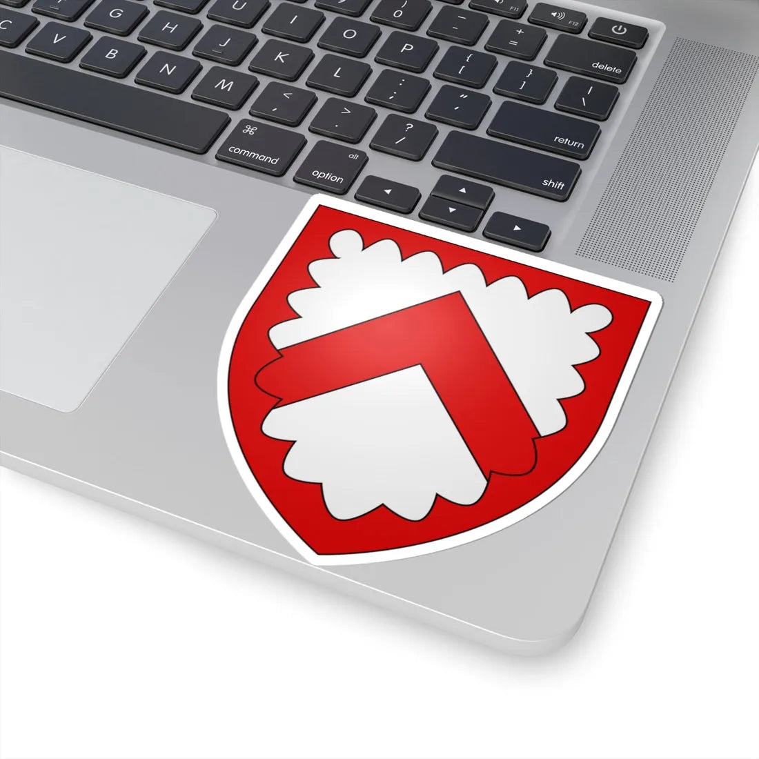 Wapen stad be Kortrijk (Belgium) (Coat of Arms) STICKER Vinyl Kiss-Cut Decal - The Sticker Space