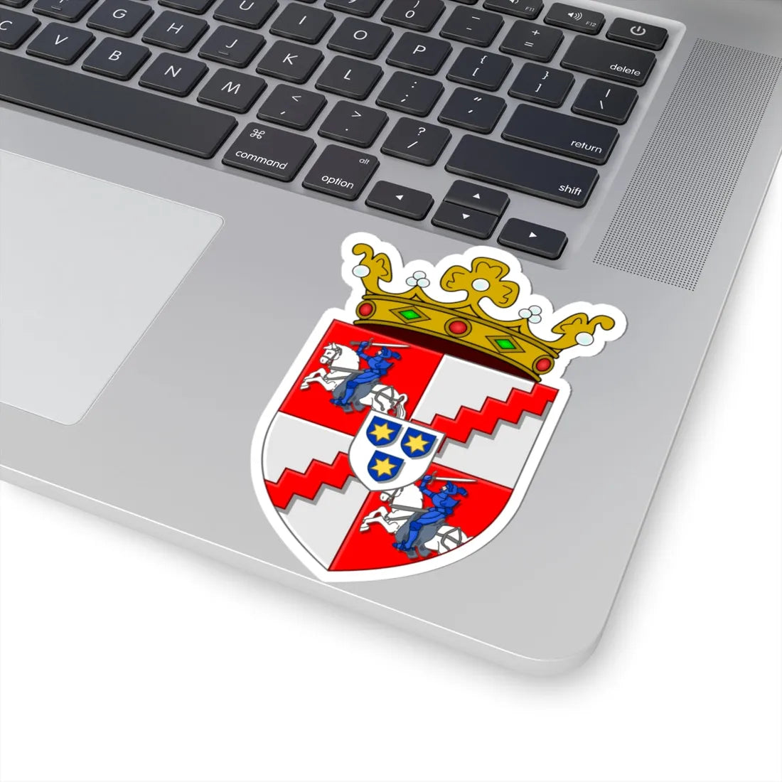 Wapen van Aalbeke (Belgium) (Coat of Arms) STICKER Vinyl Kiss-Cut Decal - The Sticker Space