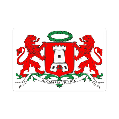 Wapen van Alkmaar bewerkt (Netherlands) (Coat of Arms) STICKER Vinyl Kiss-Cut Decal 4 Inch White - The Sticker Space