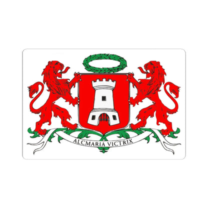 Wapen van Alkmaar bewerkt (Netherlands) (Coat of Arms) STICKER Vinyl Kiss-Cut Decal 6 Inch White - The Sticker Space