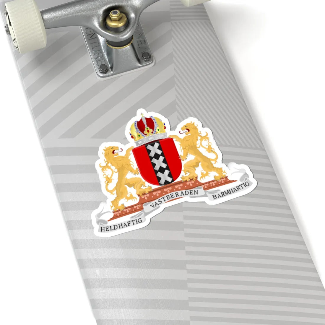 Wapen van Amsterdam (Netherlands) (Coat of Arms) STICKER Vinyl Kiss-Cut Decal - The Sticker Space