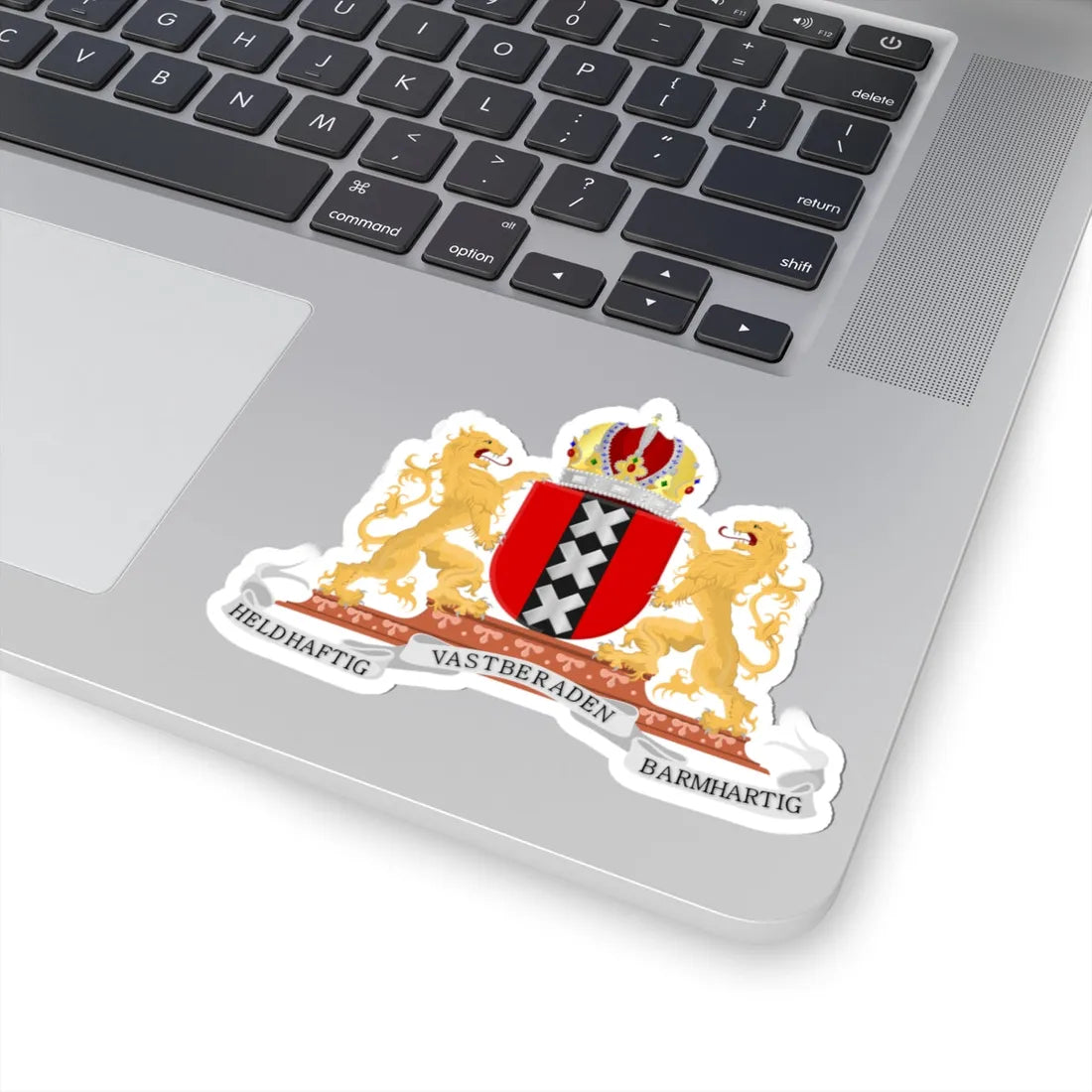 Wapen van Amsterdam (Netherlands) (Coat of Arms) STICKER Vinyl Kiss-Cut Decal - The Sticker Space