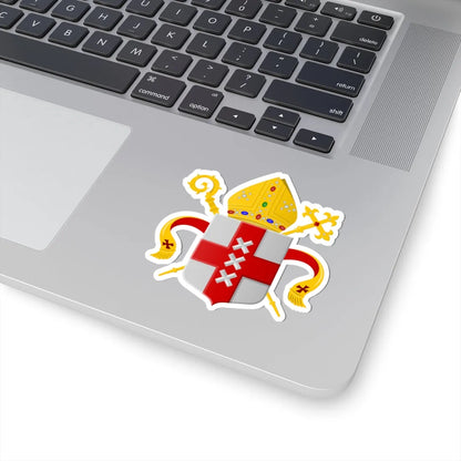 Wapen van Bisdom Amsterdam Haarlem (Netherlands) (Coat of Arms) STICKER Vinyl Kiss-Cut Decal - The Sticker Space