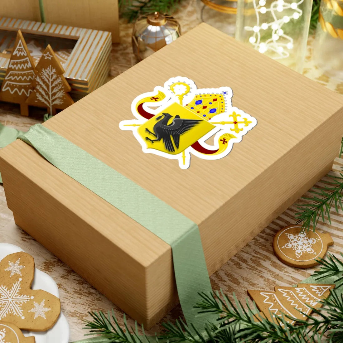 Wapen van bisdom Den Bosch (Netherlands) (Coat of Arms) STICKER Vinyl Kiss-Cut Decal - The Sticker Space