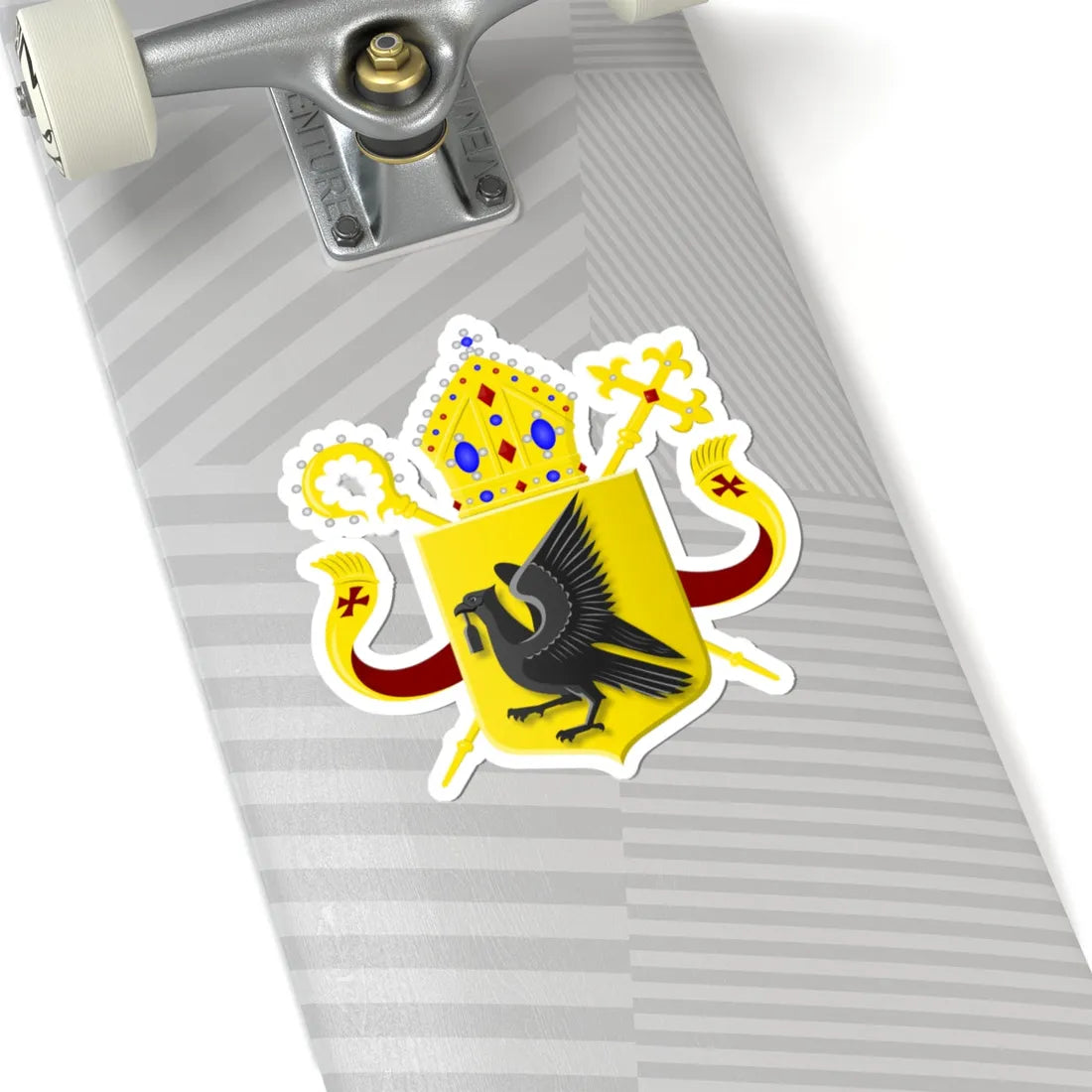 Wapen van bisdom Den Bosch (Netherlands) (Coat of Arms) STICKER Vinyl Kiss-Cut Decal - The Sticker Space