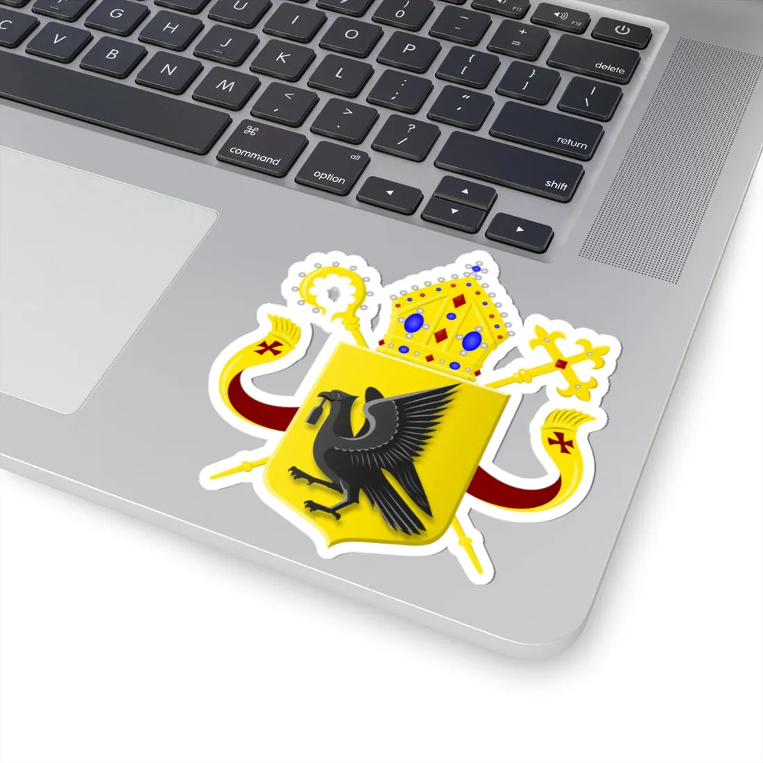 Wapen van bisdom Den Bosch (Netherlands) (Coat of Arms) STICKER Vinyl Kiss-Cut Decal - The Sticker Space