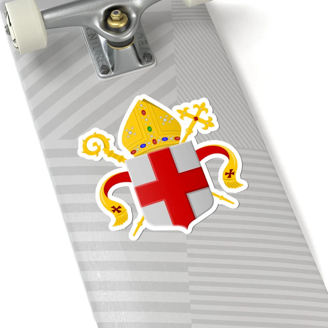 Wapen van Bisdom Haarlem (Netherlands) (Coat of Arms) STICKER Vinyl Kiss-Cut Decal - The Sticker Space