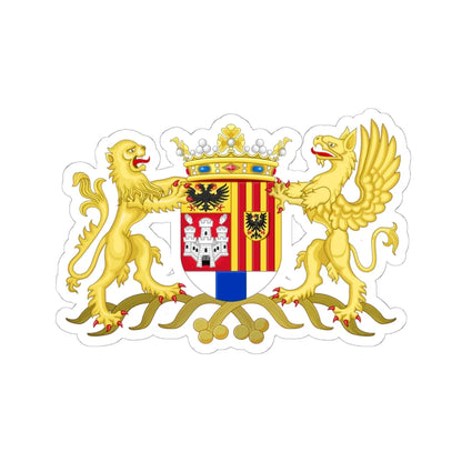 Wapen van de provincie Antwerpen (Belgium) (Coat of Arms) STICKER Vinyl Kiss-Cut Decal 6 Inch White - The Sticker Space