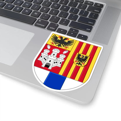 Wapen van de provincie Antwerpen klein (Belgium) (Coat of Arms) STICKER Vinyl Kiss-Cut Decal - The Sticker Space