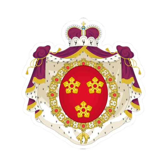 Wapen van Drogenbos (Belgium) (Coat of Arms) STICKER Vinyl Kiss-Cut Decal 2 Inch White - The Sticker Space