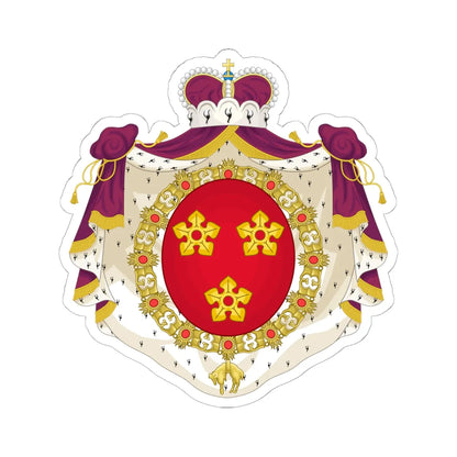 Wapen van Drogenbos (Belgium) (Coat of Arms) STICKER Vinyl Kiss-Cut Decal 6 Inch White - The Sticker Space