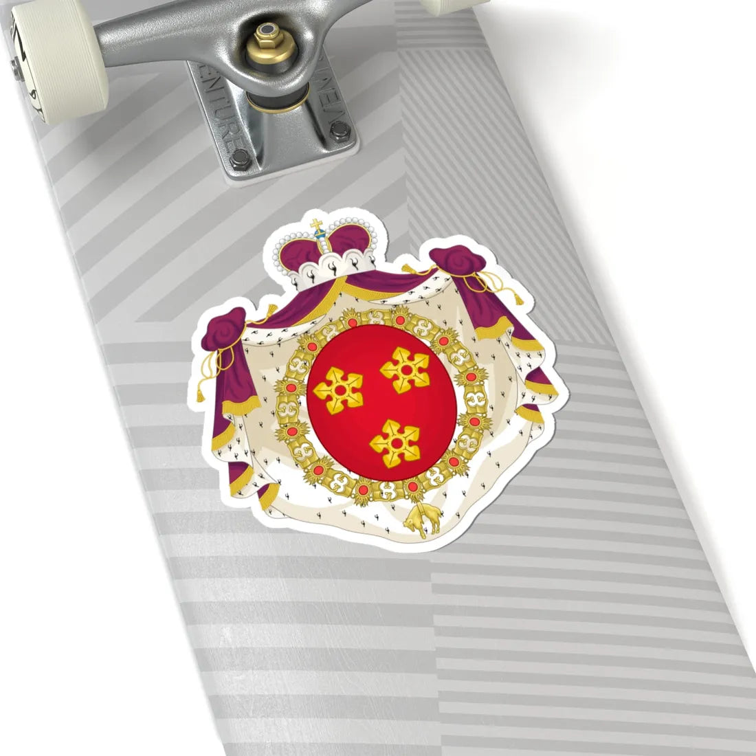 Wapen van Drogenbos (Belgium) (Coat of Arms) STICKER Vinyl Kiss-Cut Decal - The Sticker Space