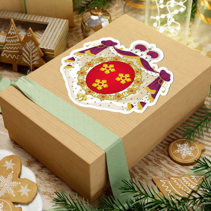 Wapen van Drogenbos (Belgium) (Coat of Arms) STICKER Vinyl Kiss-Cut Decal - The Sticker Space