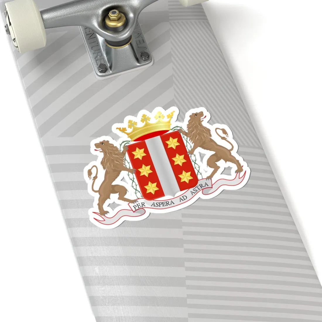 Wapen van Gouda (Netherlands) (Coat of Arms) STICKER Vinyl Kiss-Cut Decal - The Sticker Space