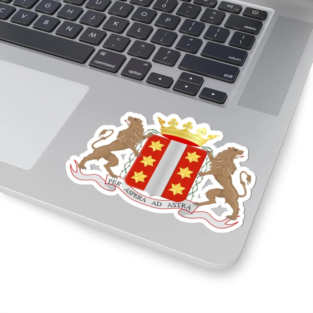 Wapen van Gouda (Netherlands) (Coat of Arms) STICKER Vinyl Kiss-Cut Decal - The Sticker Space