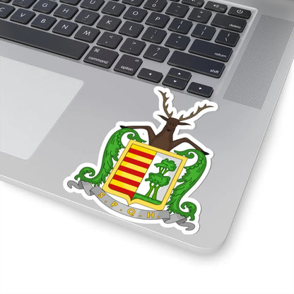 Wapen van Hasselt B (Belgium) (Coat of Arms) STICKER Vinyl Kiss-Cut Decal - The Sticker Space