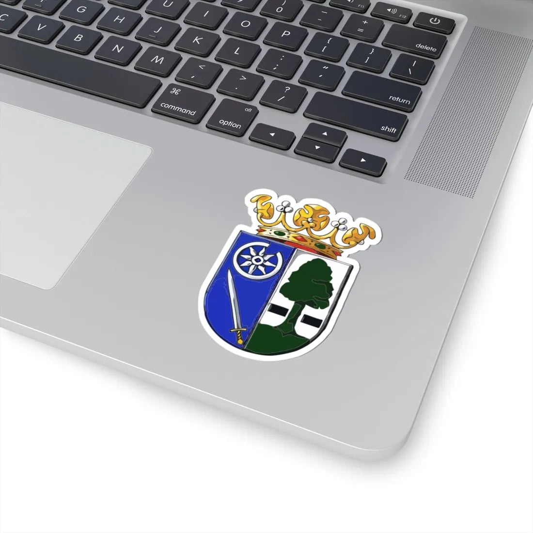 Wapen van Heerenveen (Netherlands) (Coat of Arms) STICKER Vinyl Kiss-Cut Decal - The Sticker Space