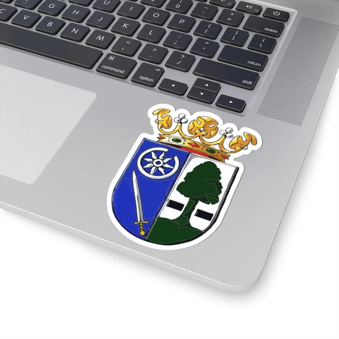 Wapen van Heerenveen (Netherlands) (Coat of Arms) STICKER Vinyl Kiss-Cut Decal - The Sticker Space