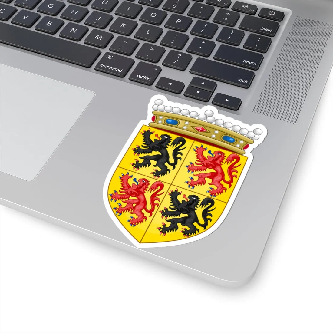 Wapen van Henegouwen provincie (Belgium) (Coat of Arms) STICKER Vinyl Kiss-Cut Decal - The Sticker Space