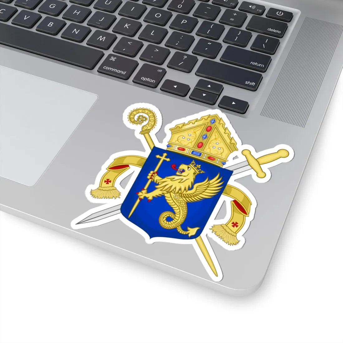 Wapen van het Ordinariaat voor de Nederlandse Strijdkrachten (Netherlands) (Coat of Arms) STICKER Vinyl Kiss-Cut Decal - The Sticker Space
