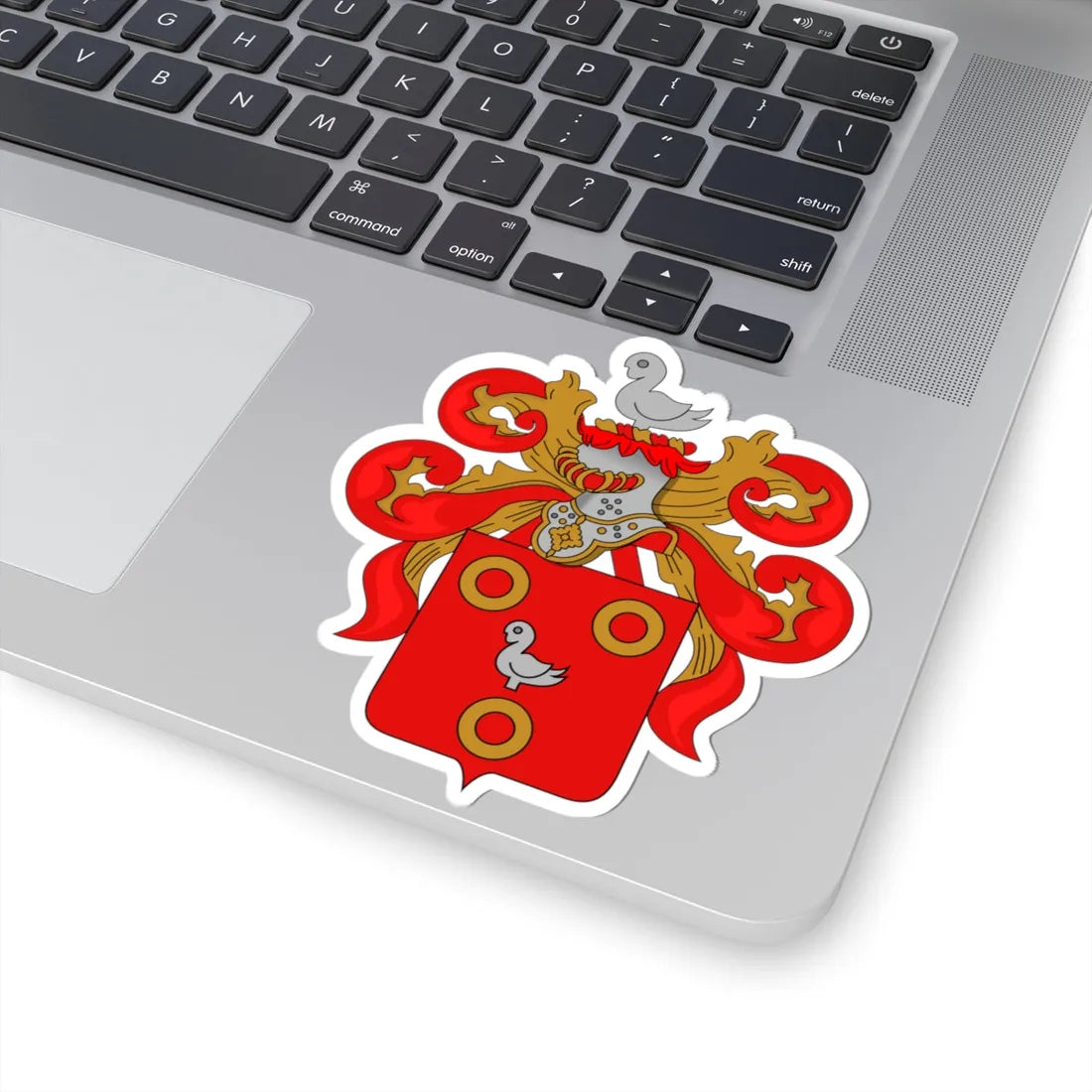 Wapen van Kuurne (Belgium) (Coat of Arms) STICKER Vinyl Kiss-Cut Decal - The Sticker Space