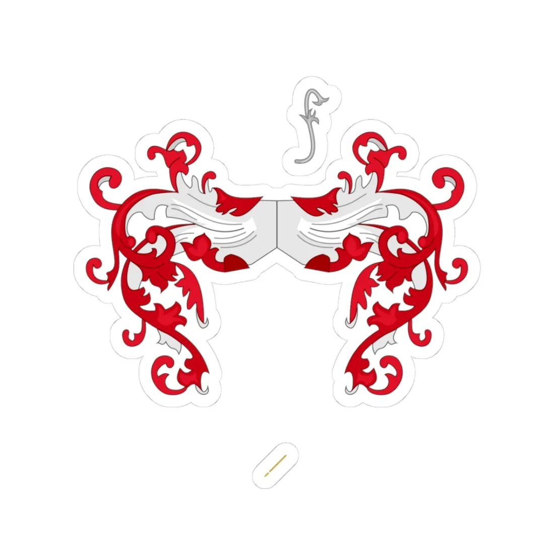 Wapen van Leuven (Belgium) (Coat of Arms) STICKER Vinyl Kiss-Cut Decal 3 Inch White - The Sticker Space