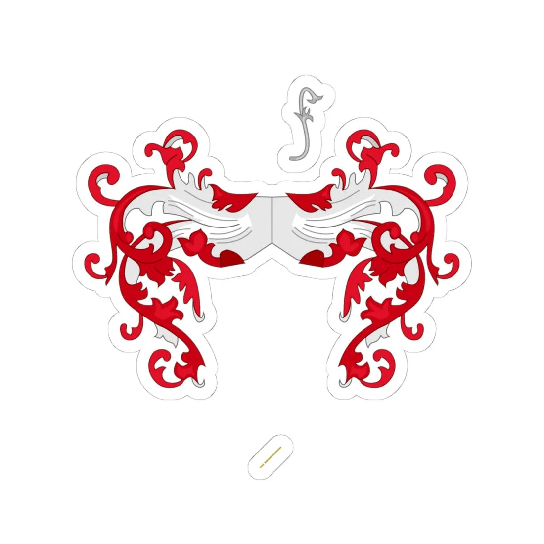 Wapen van Leuven (Belgium) (Coat of Arms) STICKER Vinyl Kiss-Cut Decal 4 Inch White - The Sticker Space