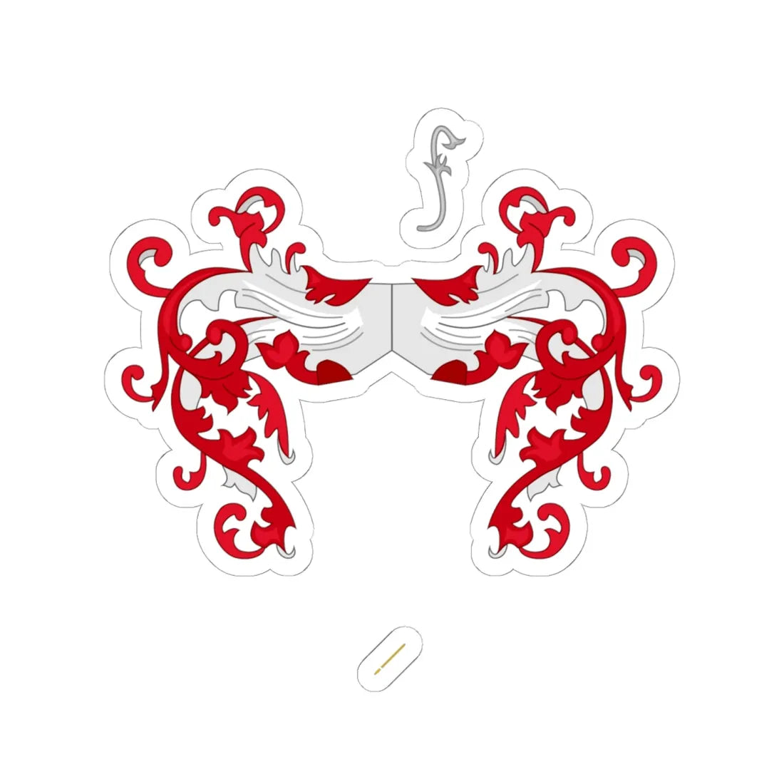 Wapen van Leuven (Belgium) (Coat of Arms) STICKER Vinyl Kiss-Cut Decal 6 Inch White - The Sticker Space