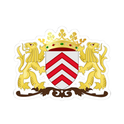 Wapen van Lier 1818-1838 (Belgium) (Coat of Arms) STICKER Vinyl Kiss-Cut Decal 3 Inch White - The Sticker Space