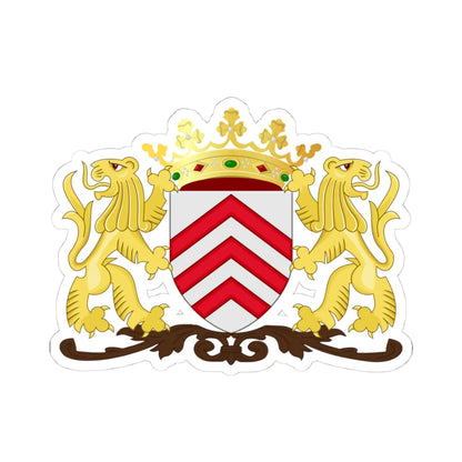 Wapen van Lier 1818-1838 (Belgium) (Coat of Arms) STICKER Vinyl Kiss-Cut Decal 4 Inch White - The Sticker Space