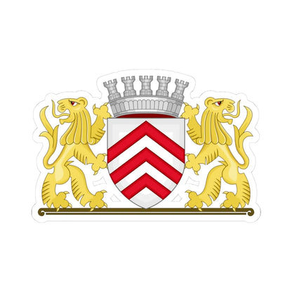 Wapen van Lier (Belgium) (Coat of Arms) STICKER Vinyl Kiss-Cut Decal 3 Inch White - The Sticker Space