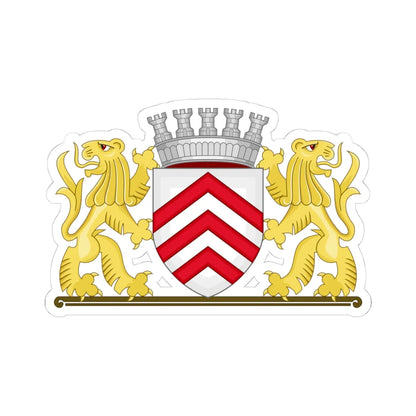 Wapen van Lier (Belgium) (Coat of Arms) STICKER Vinyl Kiss-Cut Decal 4 Inch White - The Sticker Space