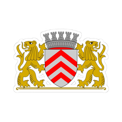 Wapen van Lier vlak (Belgium) (Coat of Arms) STICKER Vinyl Kiss-Cut Decal 4 Inch White - The Sticker Space