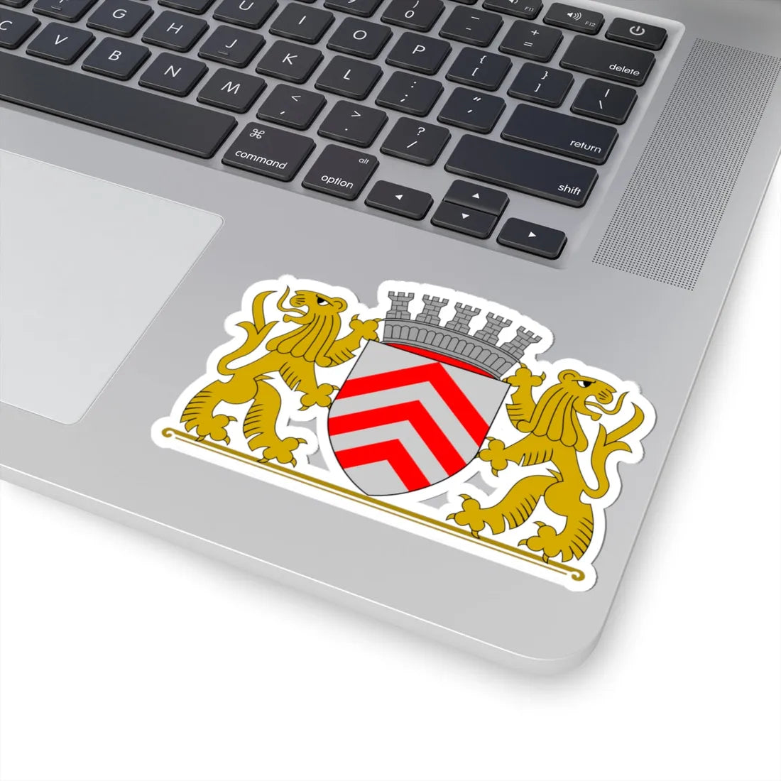 Wapen van Lier vlak (Belgium) (Coat of Arms) STICKER Vinyl Kiss-Cut Decal - The Sticker Space