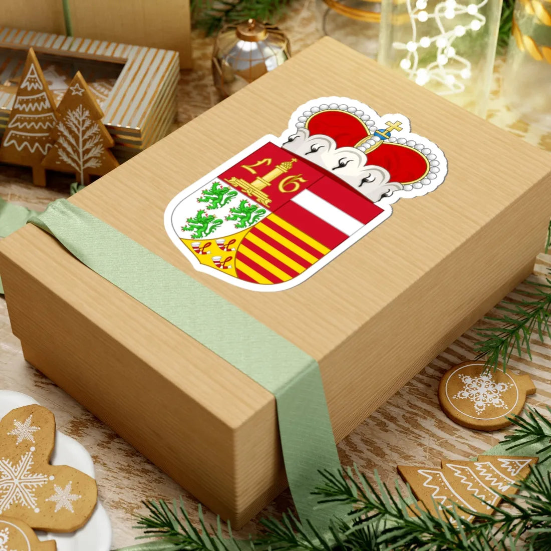 Wapen van Luik provincie (Belgium) (Coat of Arms) STICKER Vinyl Kiss-Cut Decal - The Sticker Space