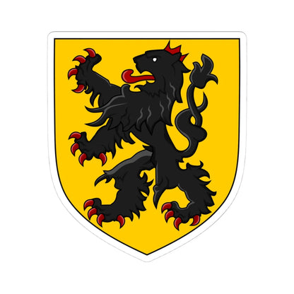 Wapen van Namen stad (Belgium) (Coat of Arms) STICKER Vinyl Kiss-Cut Decal 4 Inch White - The Sticker Space